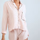 Long Sleeve Shirt Pyjama Set Pink