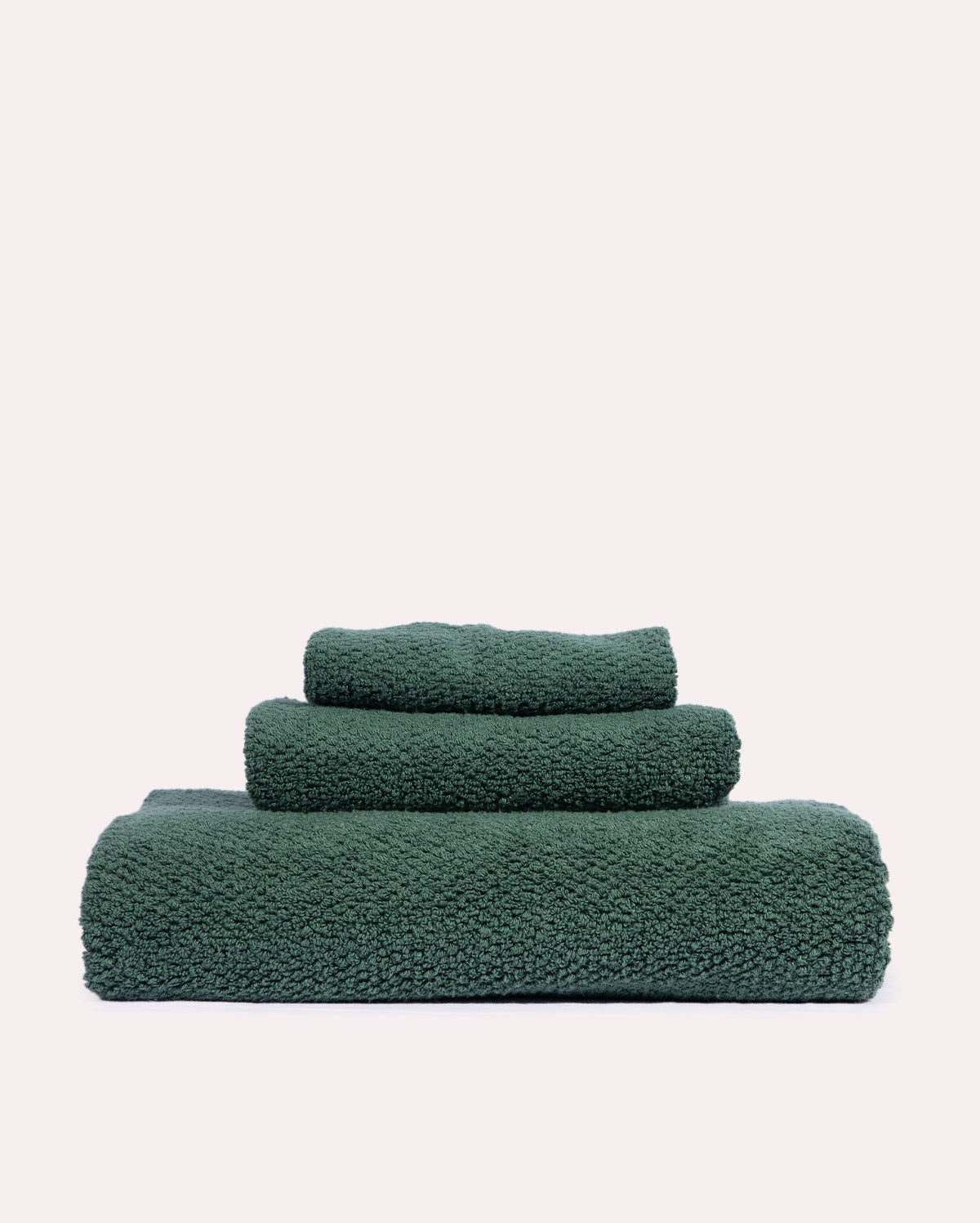 Willow Cotton Towel Set - Green (3 Towels)