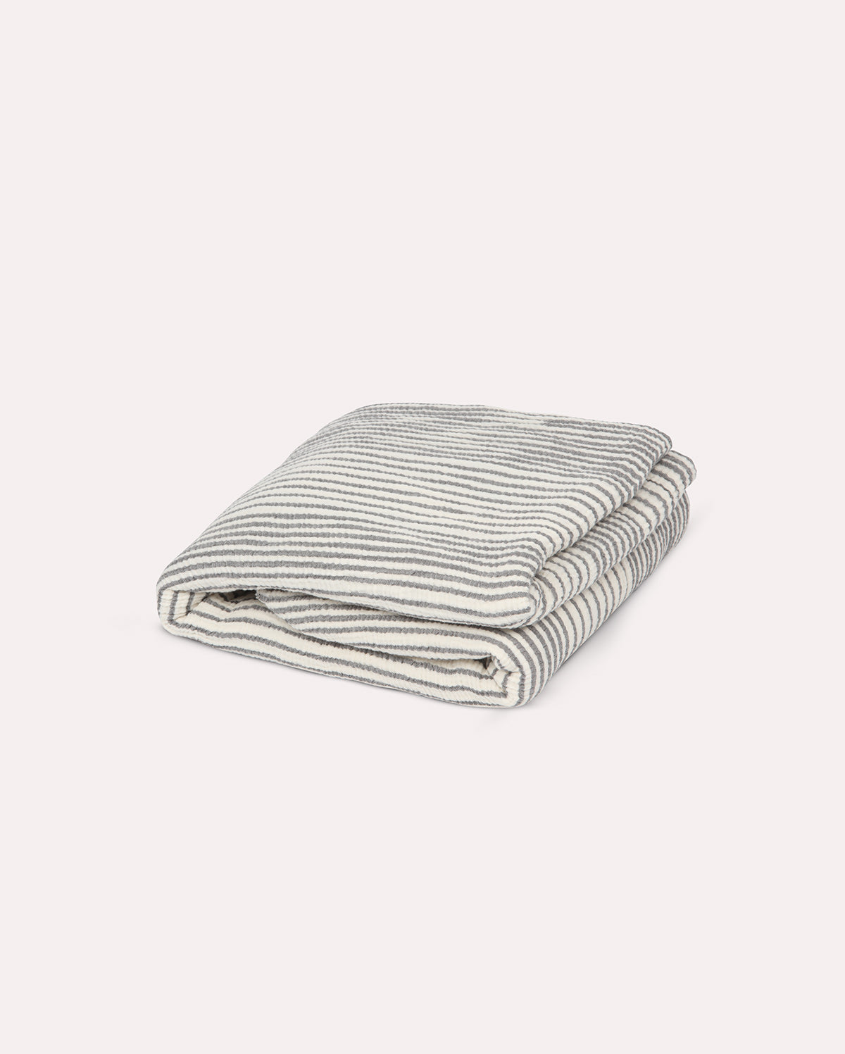 Mollis Muslin Cotton Blanket - Grey Striped