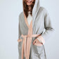 Dressing Gown - Grey & Pink