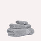 Plush Cotton Spa Towel Set - Grey (3 Towels)