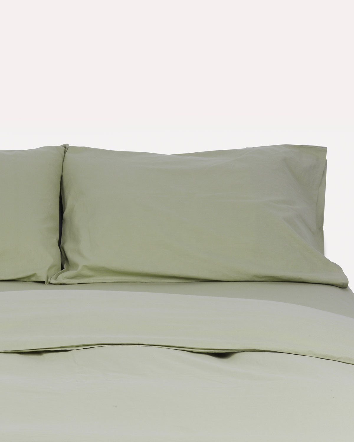 Classic Percale Fitted Sheet- Sage Green