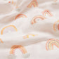 Rainbow Muslin Baby Cloth - White & Pastel Colours - Ocoza