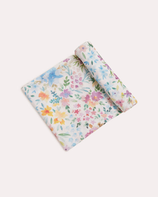 Watercolour Floral Muslin Baby Cloth - Mixed Colours - Ocoza