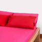 Lavish Sateen Pillowcase 2pcs - Red