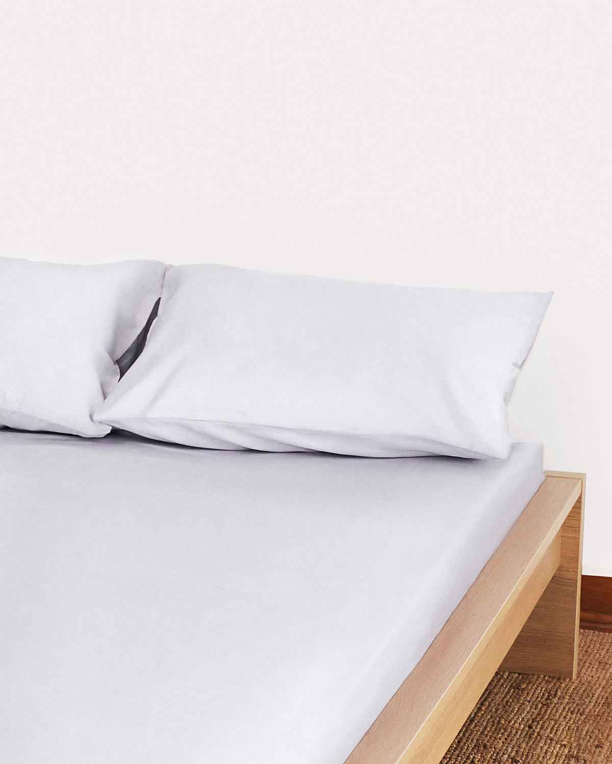 Lavish Sateen Pillowcase 2pcs - Grey