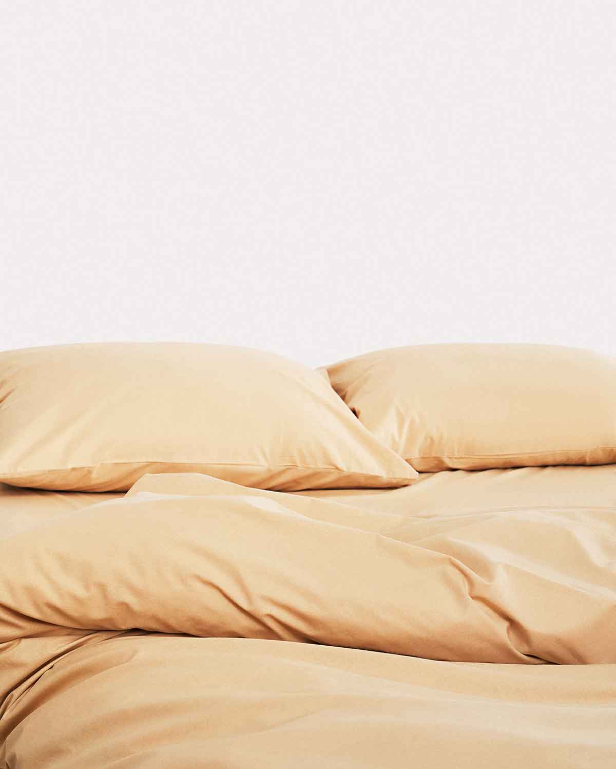 Classic Percale Duvet Cover - Creme Brule