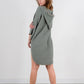 Cocoon Cotton Poncho-Green
