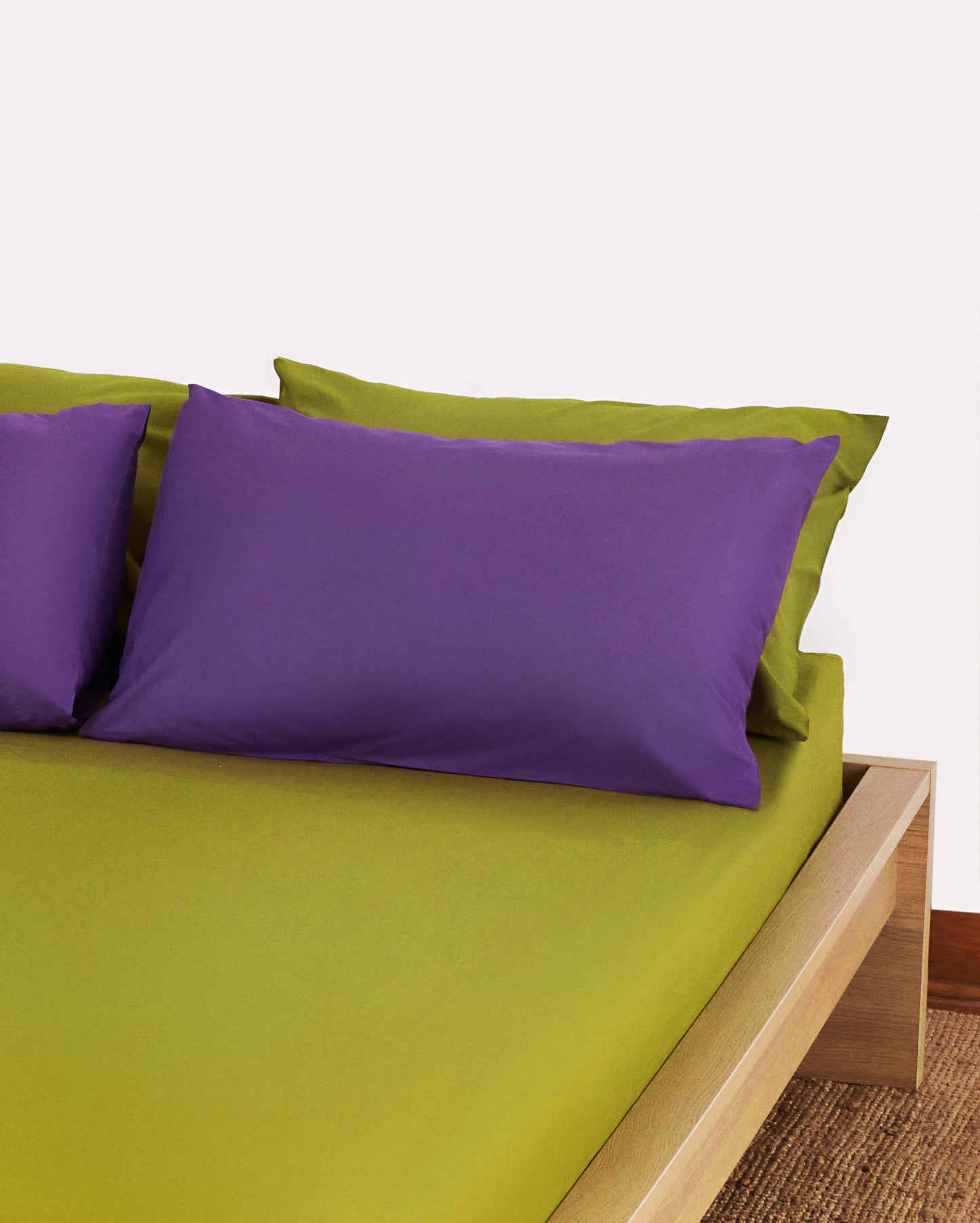 Classic Percale Fitted Sheet - Green