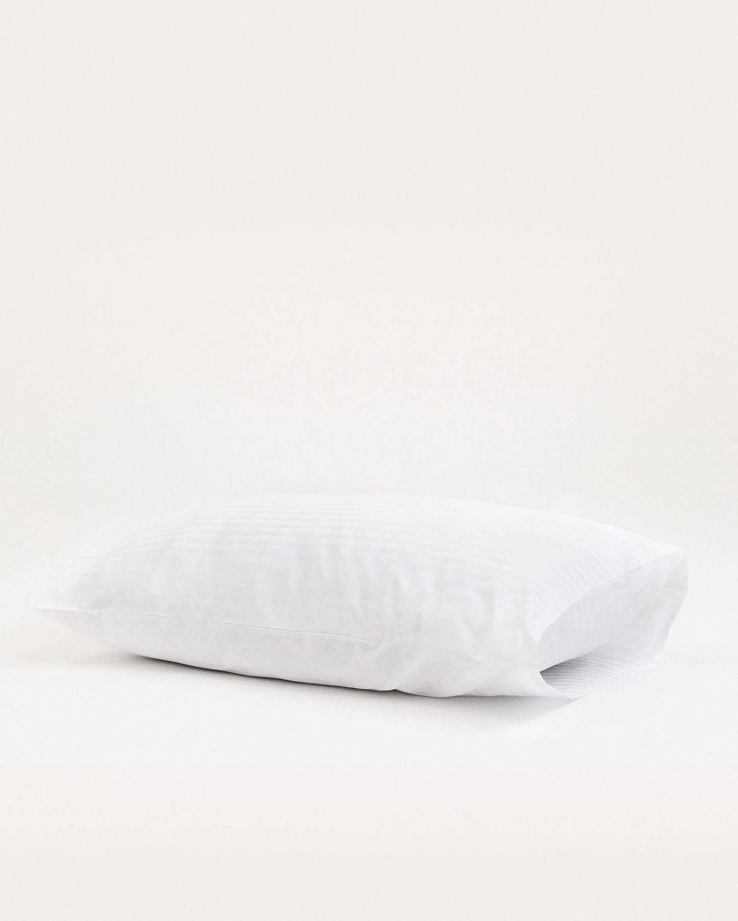 Sateen Stripe Pillowcase 2pcs - White