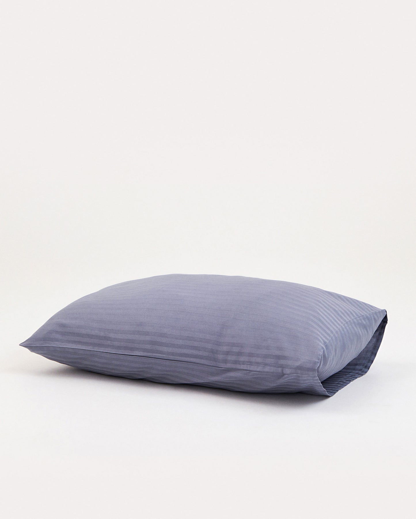 Sateen Stripe Pillowcase 2pcs - Dark Grey