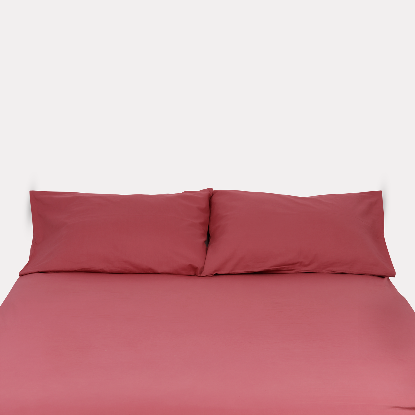 Classic Percale Fitted Sheet- Carmine