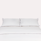 Classic Percale - Duvet Cover Set- White with Navy Blue Pipe Edge