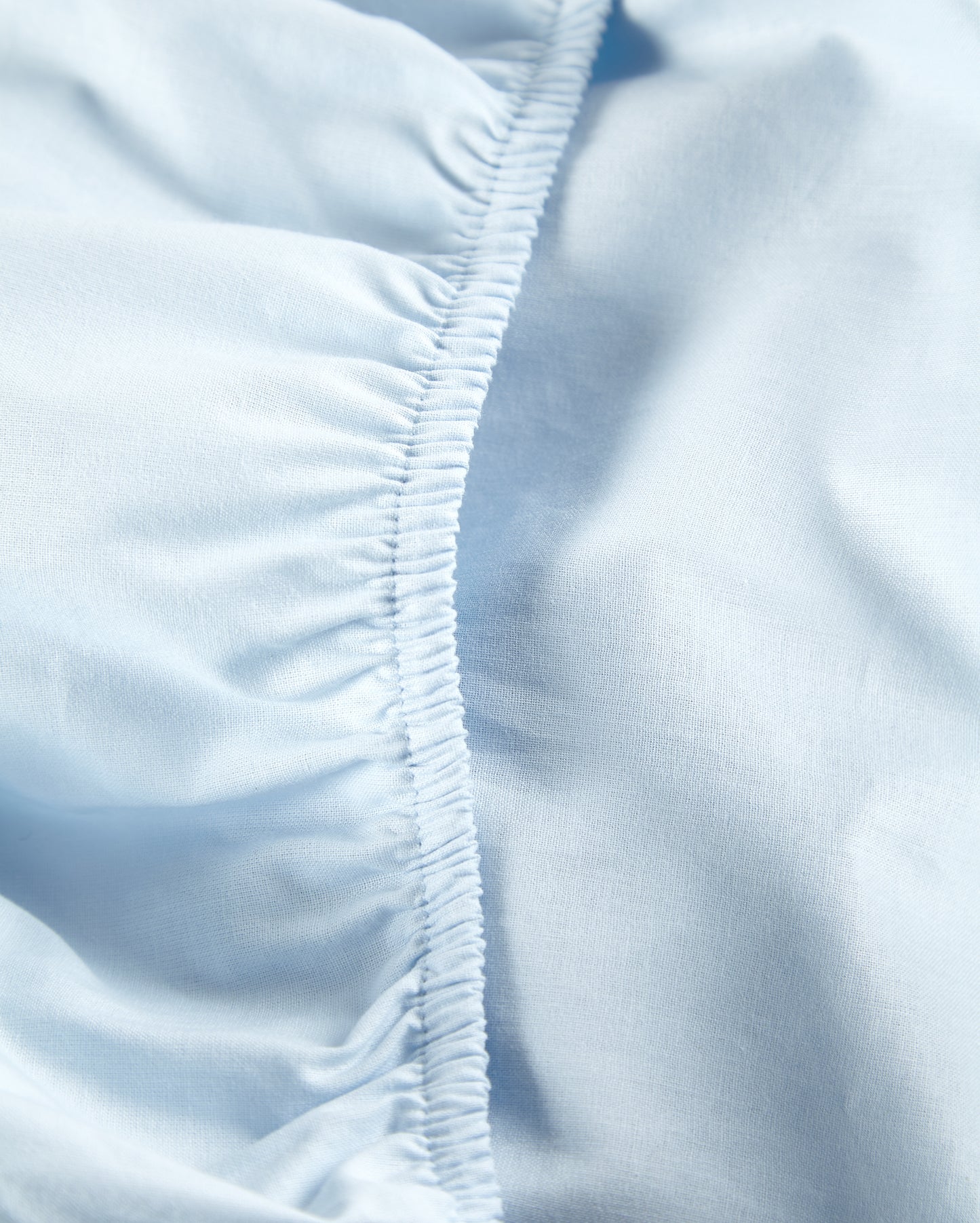 Classic Percale Fitted Sheet - Light Blue