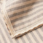 Striped Linen Table Cloth - Grey - Ocoza