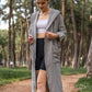 Faven Long Muslin Kimono- Grey