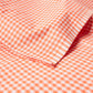 Checked Cotton Table Cloth - Orange - Ocoza