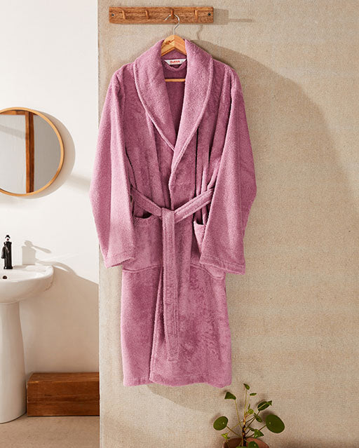 Spa Cotton Bathrobe Set 3 pcs - Lilac - Ocoza