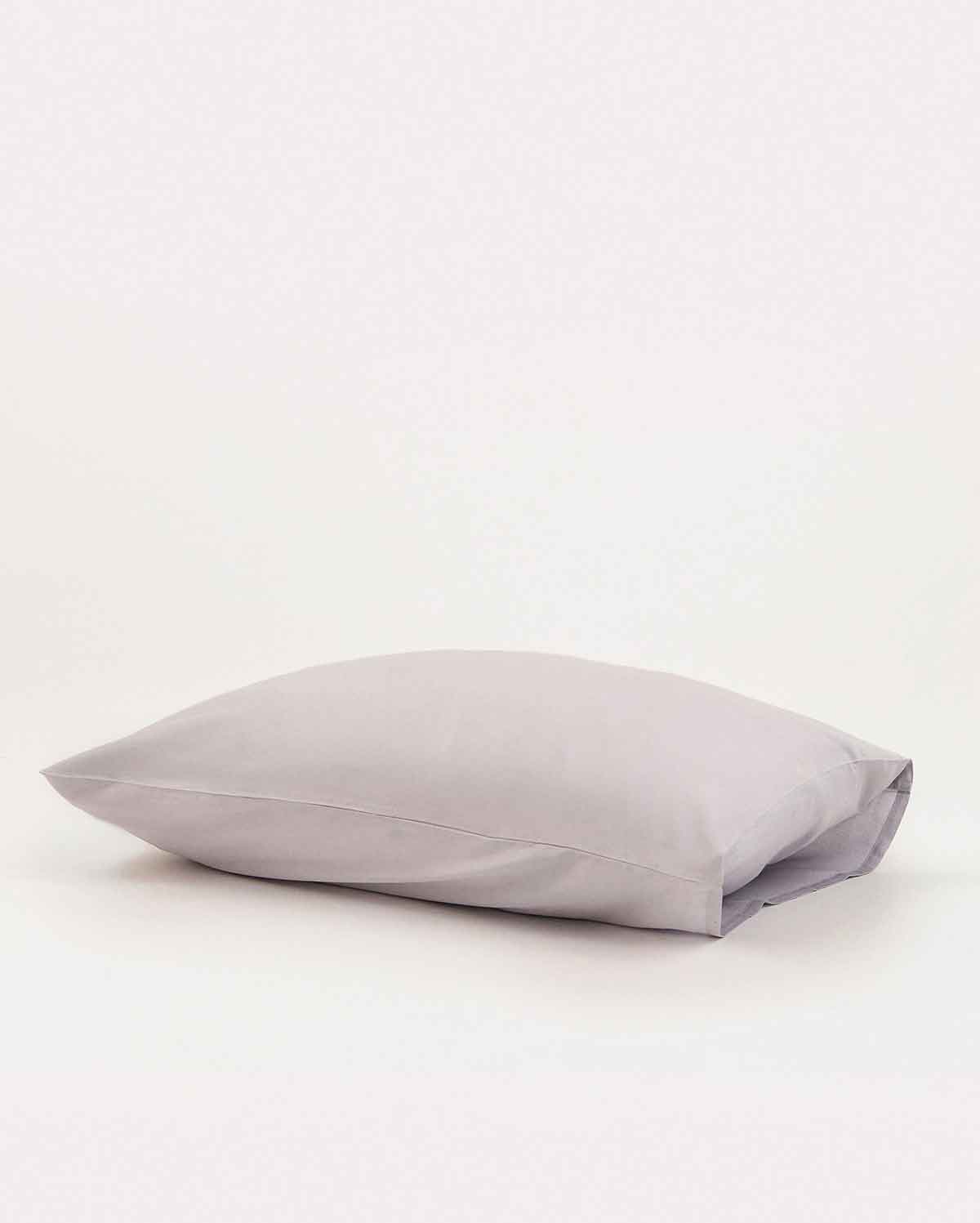 Lavish Sateen Pillowcase 2pcs - Dove Grey