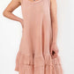 Faven Muslin Cotton Dress- Pink