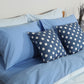 Reversible Percale Duvet Cover - Blue & Baby Blue