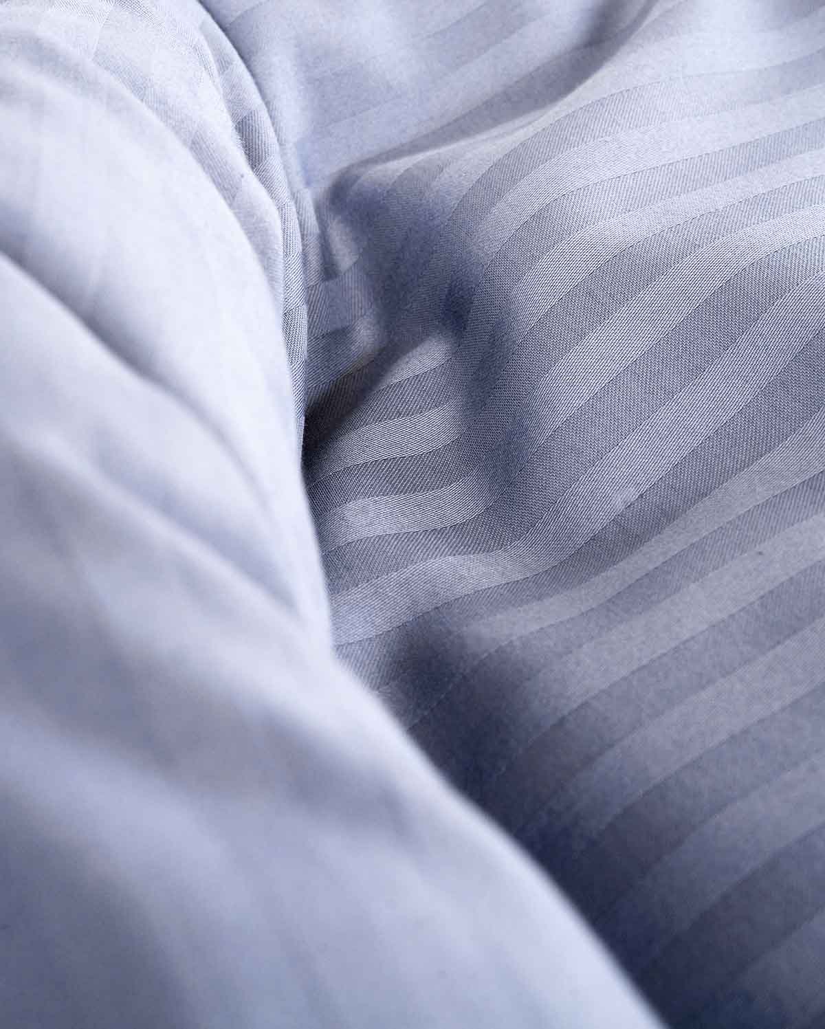 Sateen Stripe - Core Bedding Set - Dark Grey & Grey