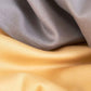 Reversible Percale Duvet Cover - Yellow & Dove Grey