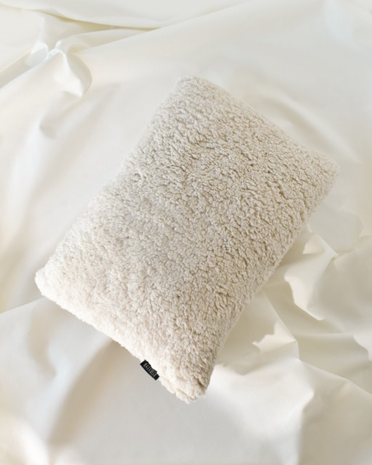 Faux Fur Cushion Cover - White