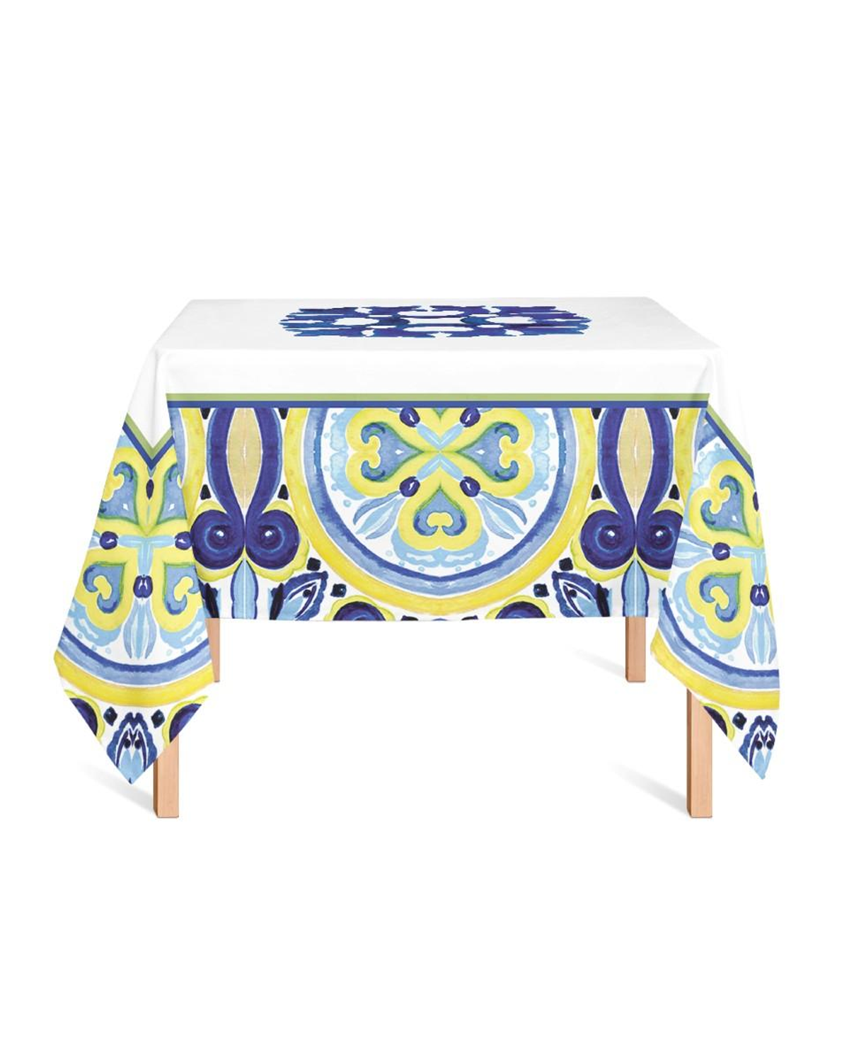 Patterned Table Cloth - Blue