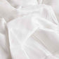 Sateen Stripe - Duvet Cover Set - White