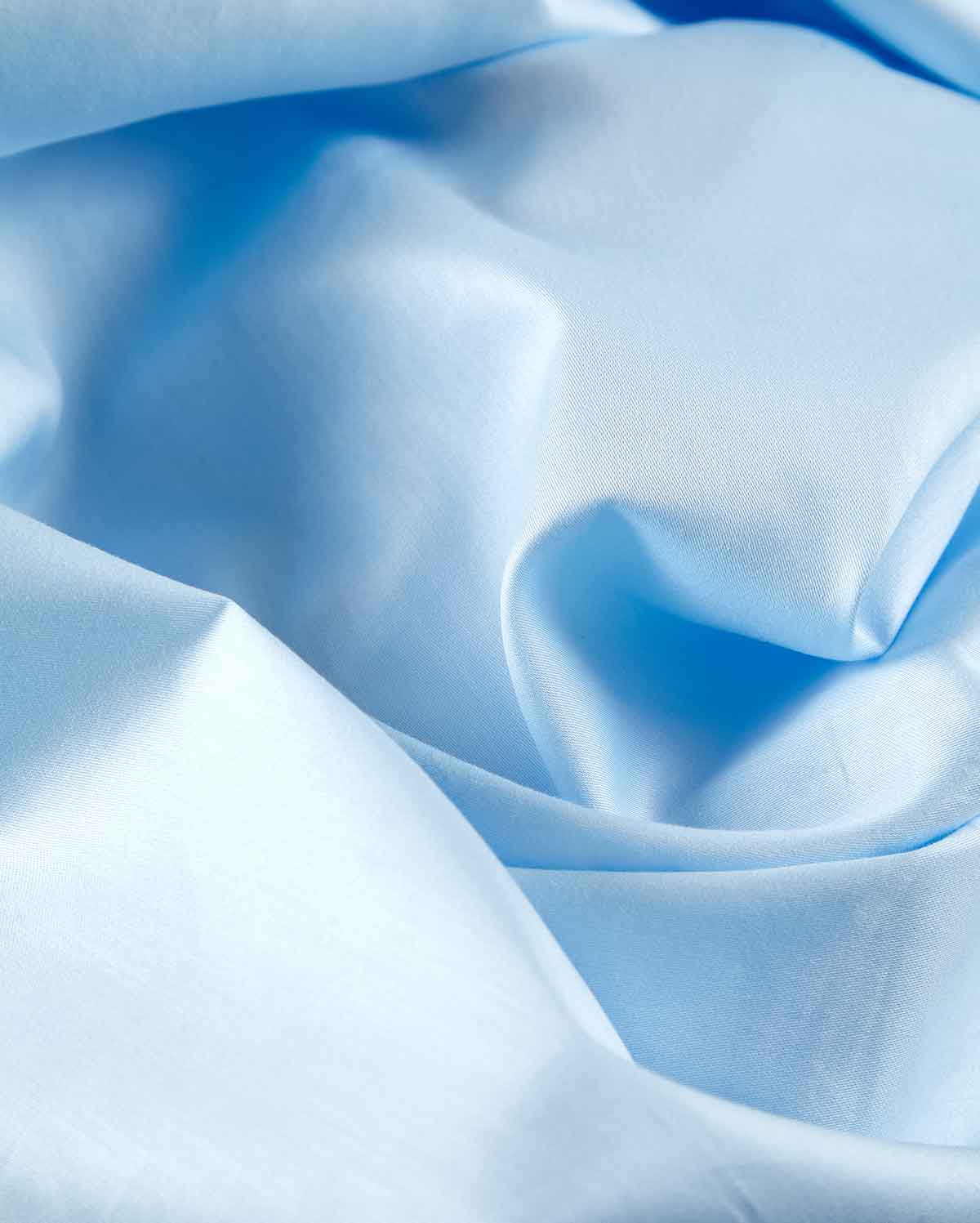 Reversible Percale Bedding Set - Blue & Baby Blue