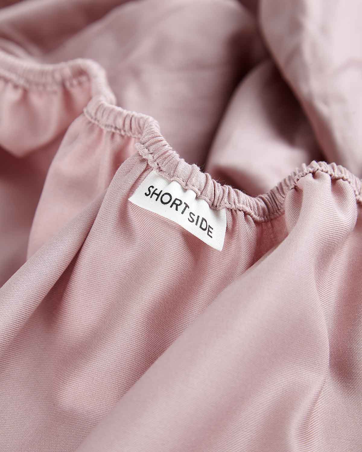 Lavish Sateen Fitted Sheet - Nude Pink