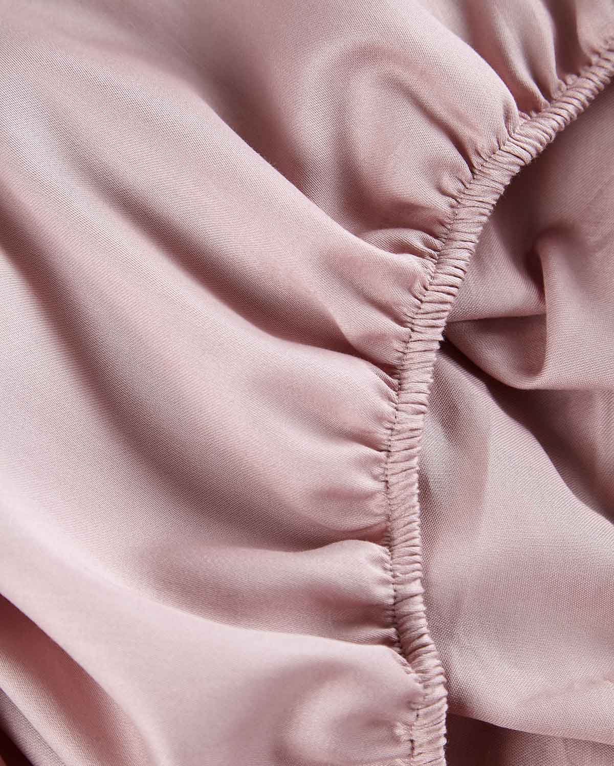 Lavish Sateen - Fitted Sheet Set - Nude Pink