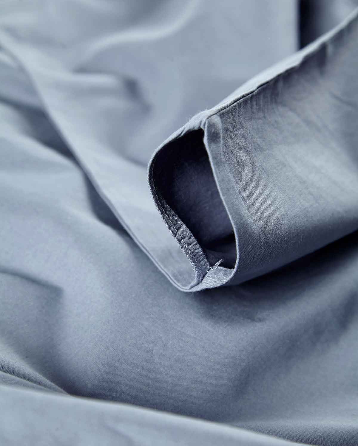 Classic Percale - Fitted Sheet Set - Dark Grey