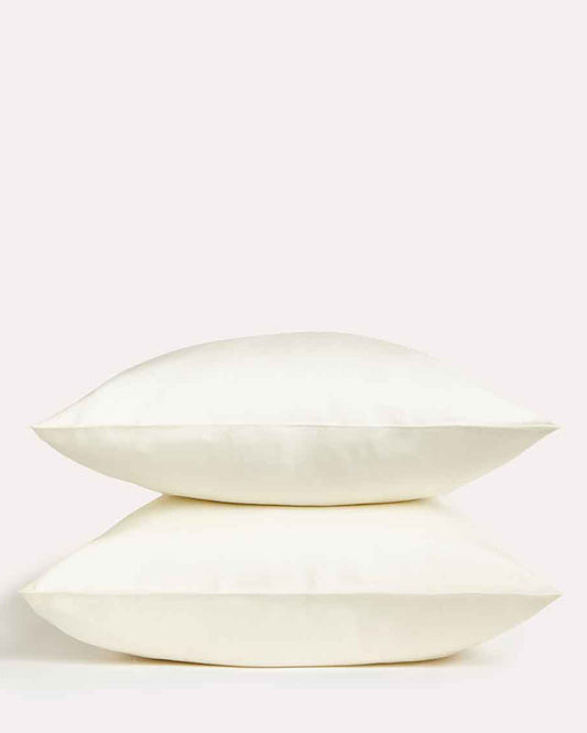 Lavish Sateen Pillowcase 2pcs - Cream