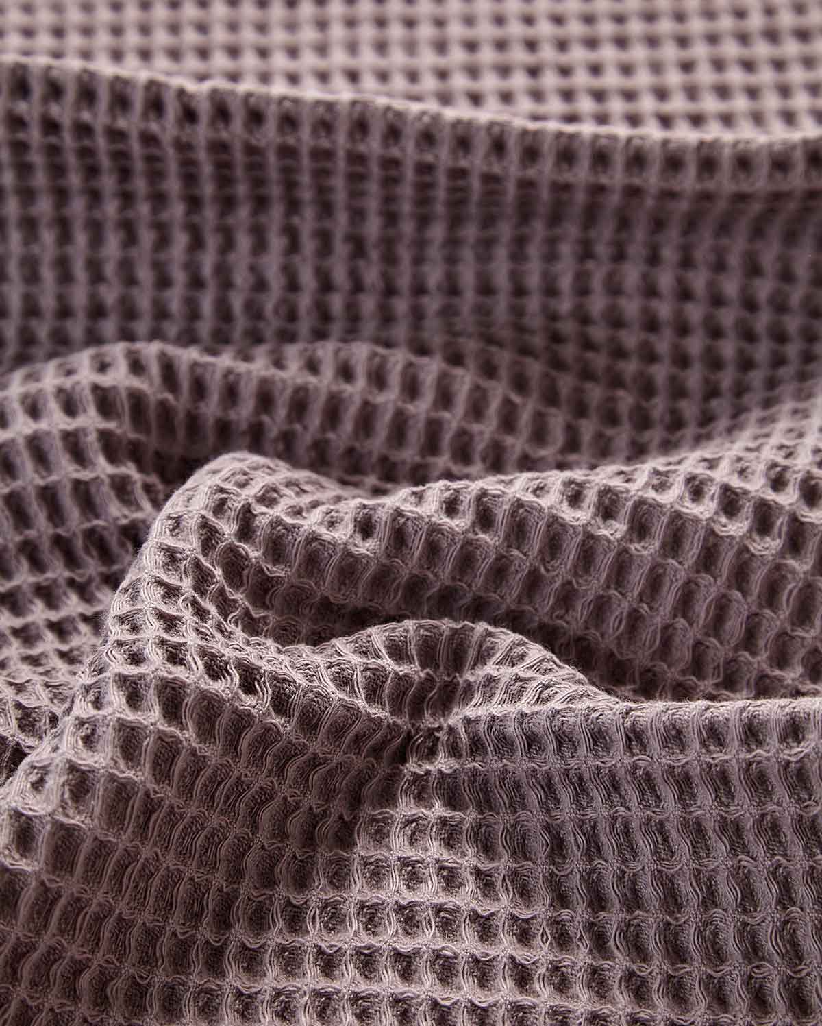 Cotton Waffle Towel - Dark Purple (2 Towels)