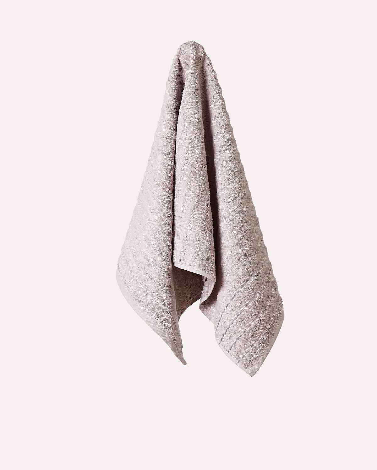 Cotton Ribbed Towel Set - Lilac (2 Towels)