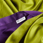 Reversible Sateen Bedding Set - Purple & Green