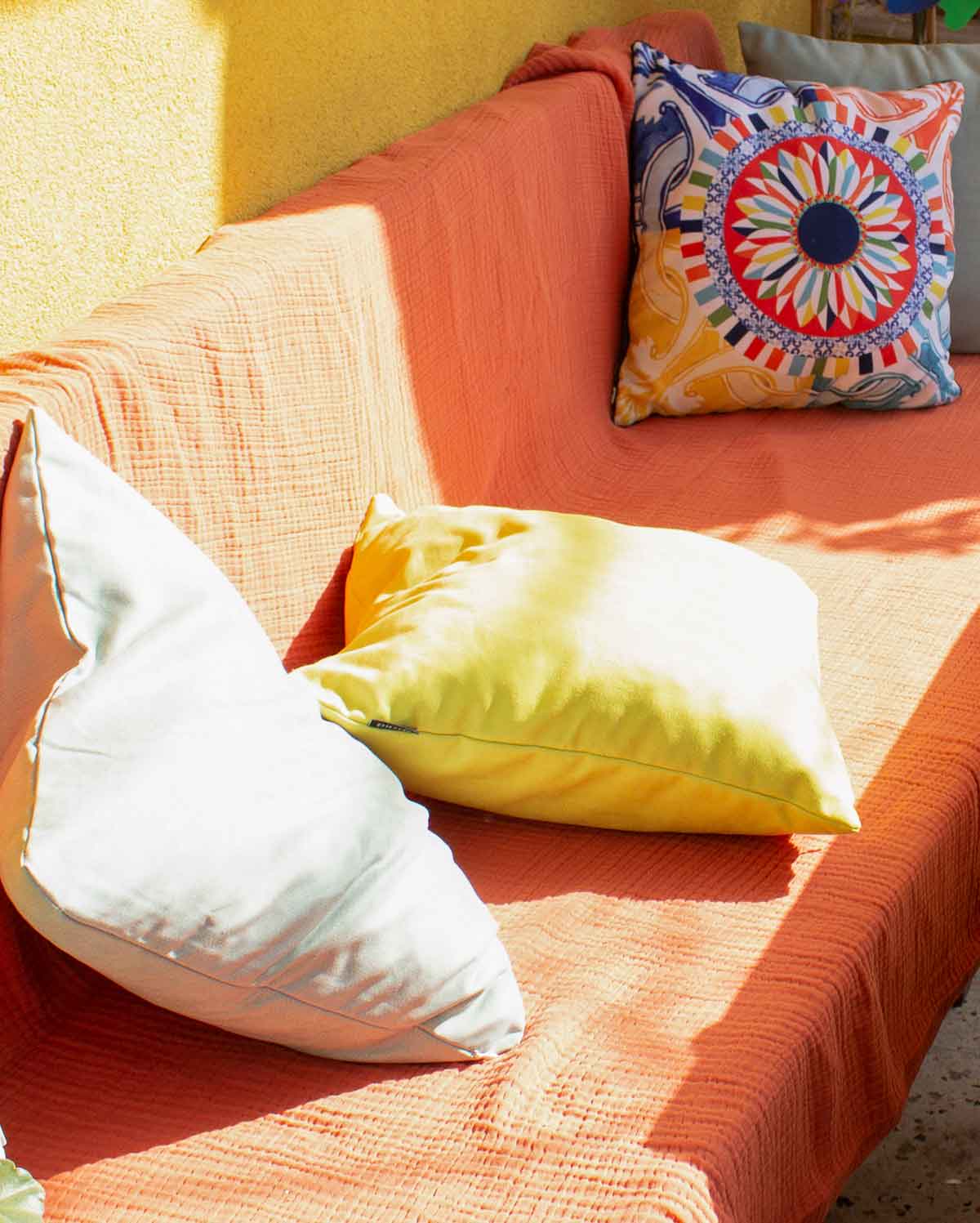 Pastel Cushion Cover - Yellow