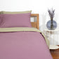 Reversible Percale Duvet Cover- Sage Green & Lilac